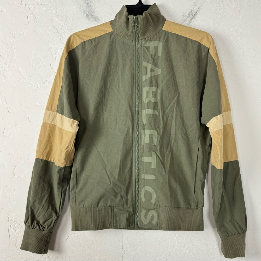 Fabletics Jacket Coat Windbreaker Jayda Woven Oli… - image 1